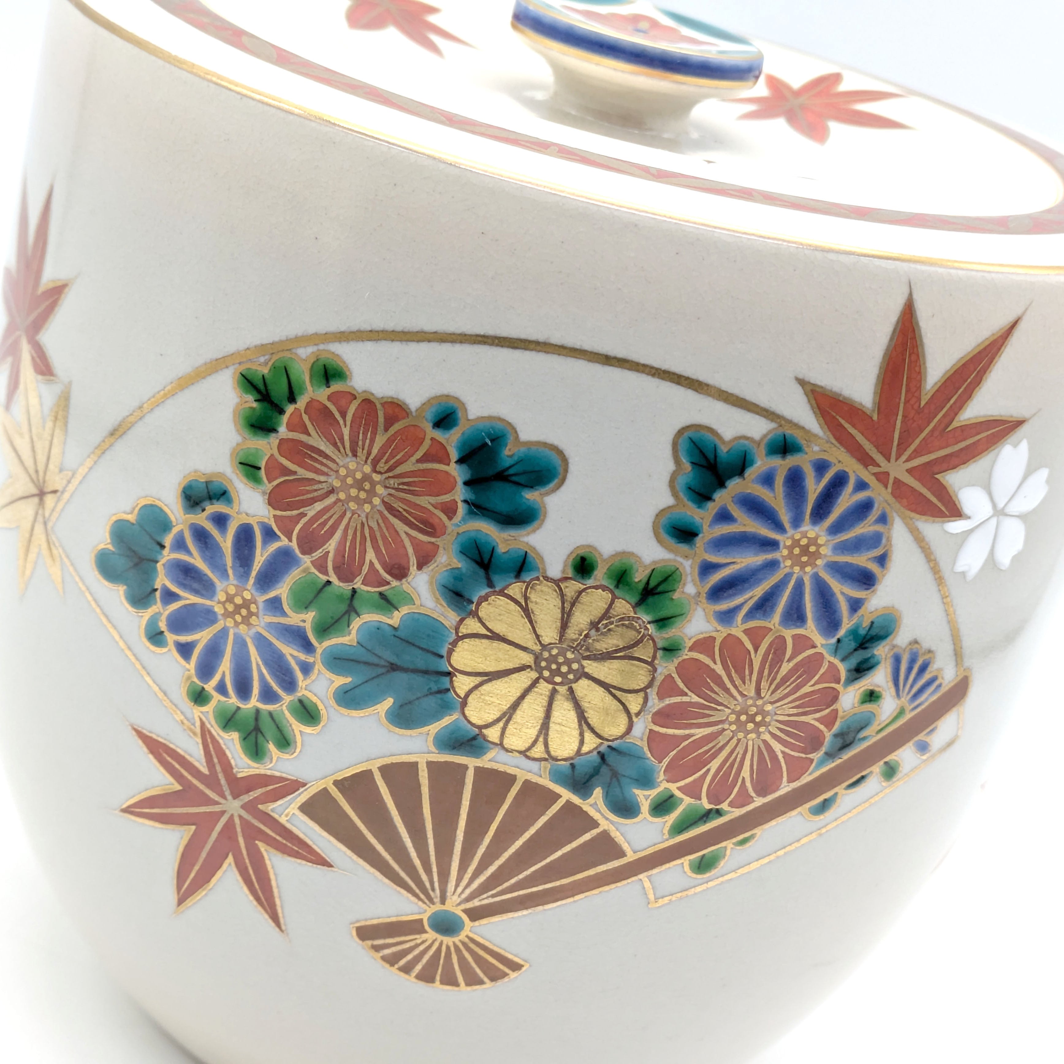 平安楓鳳・仁清写・水指・杓立・蓋置・茶道具セット・No.241216-17