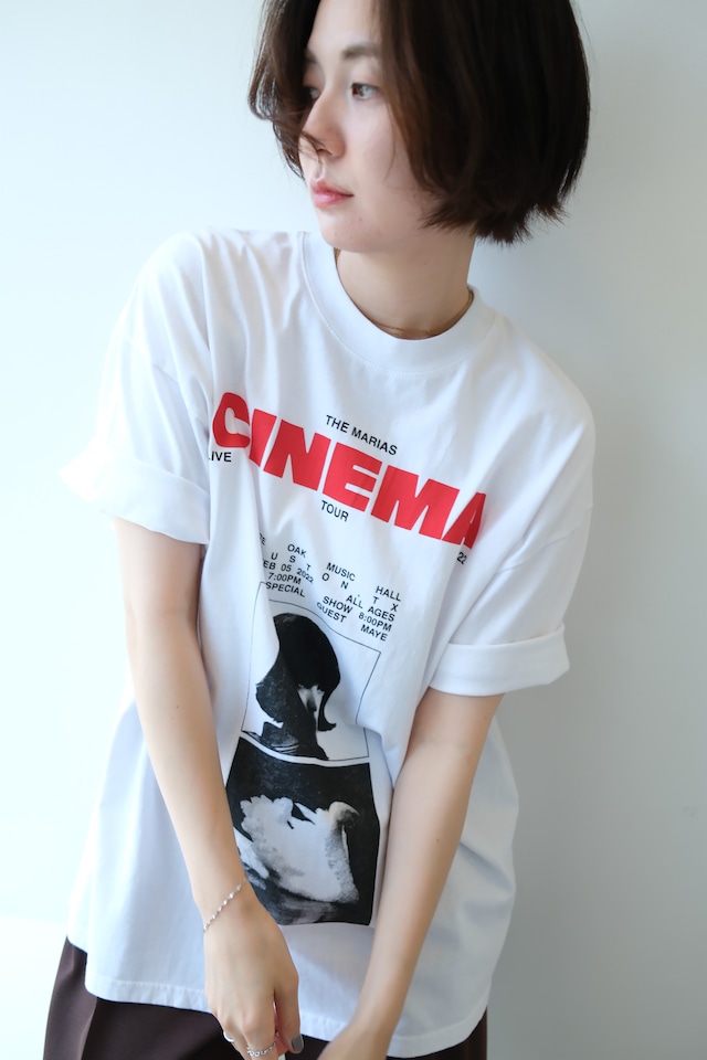 Cinema T-shirt シネマTシャツ　White