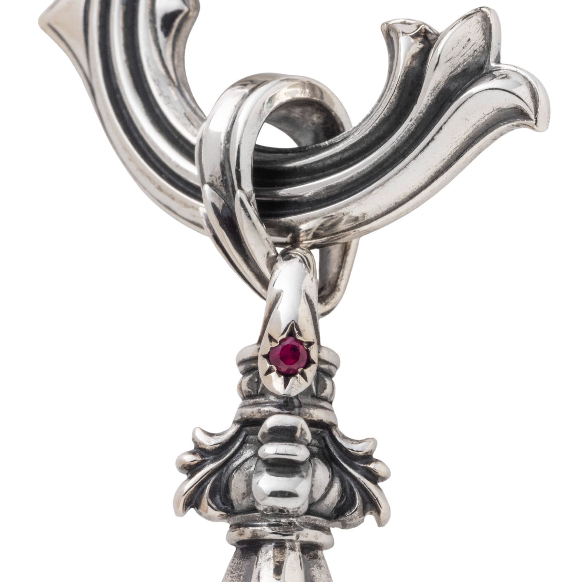 限定誕生石シリアル入り】【カスタムオーダー】銀牙ドロップピアス