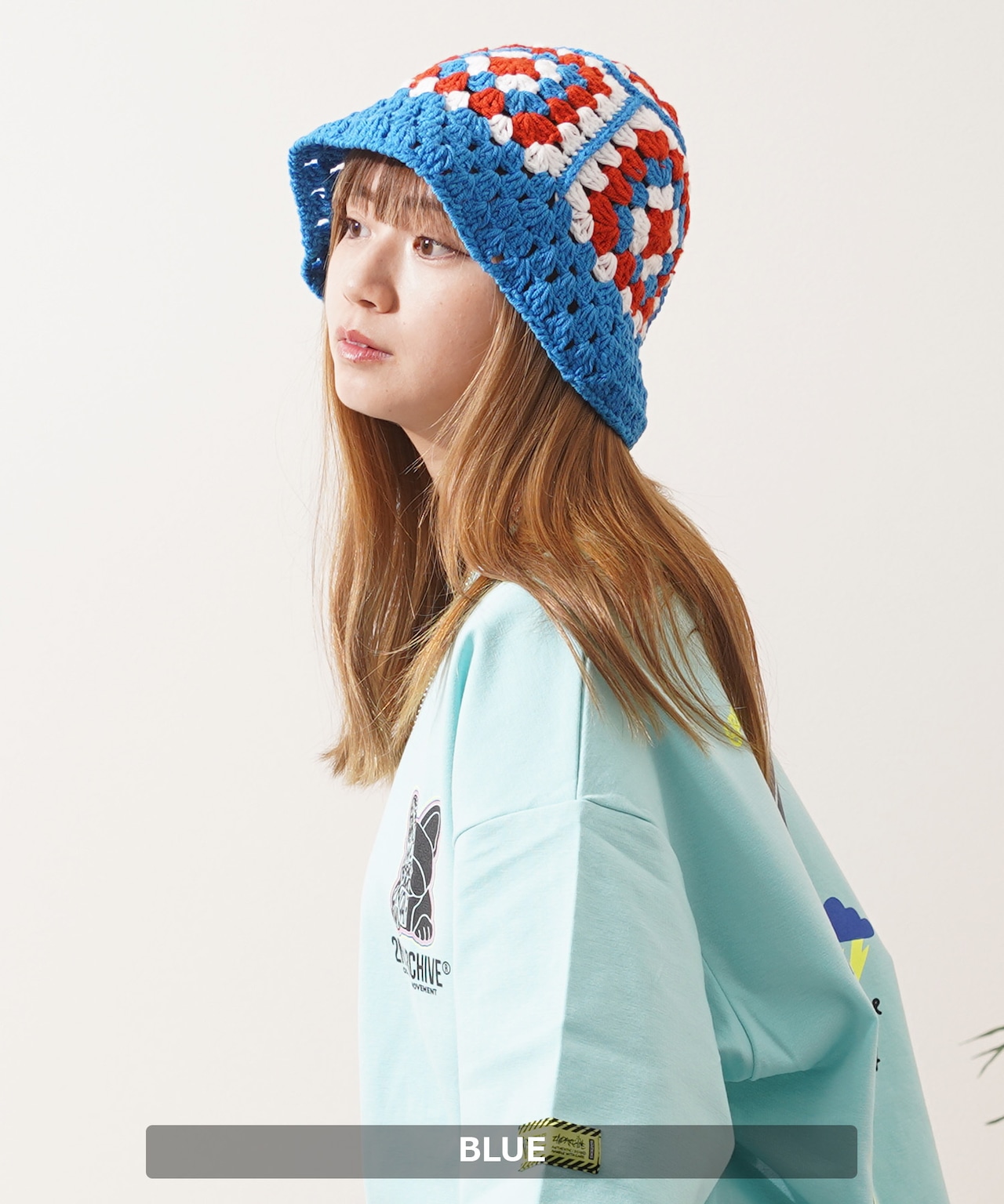 ◆カラフル クロシェハット◆ch-25135