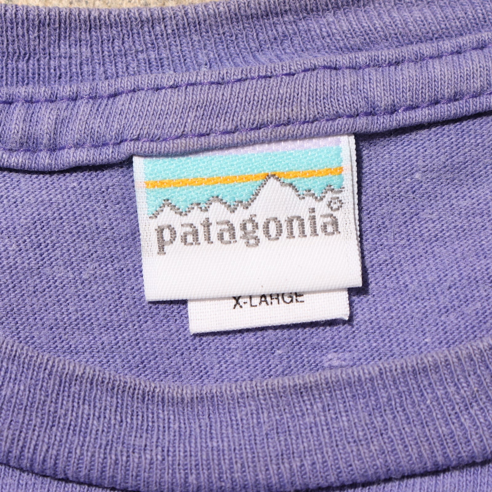 XL patagonia 90s パタゴニア Tシャツ 紫 パープル 米国製 | エンカウント