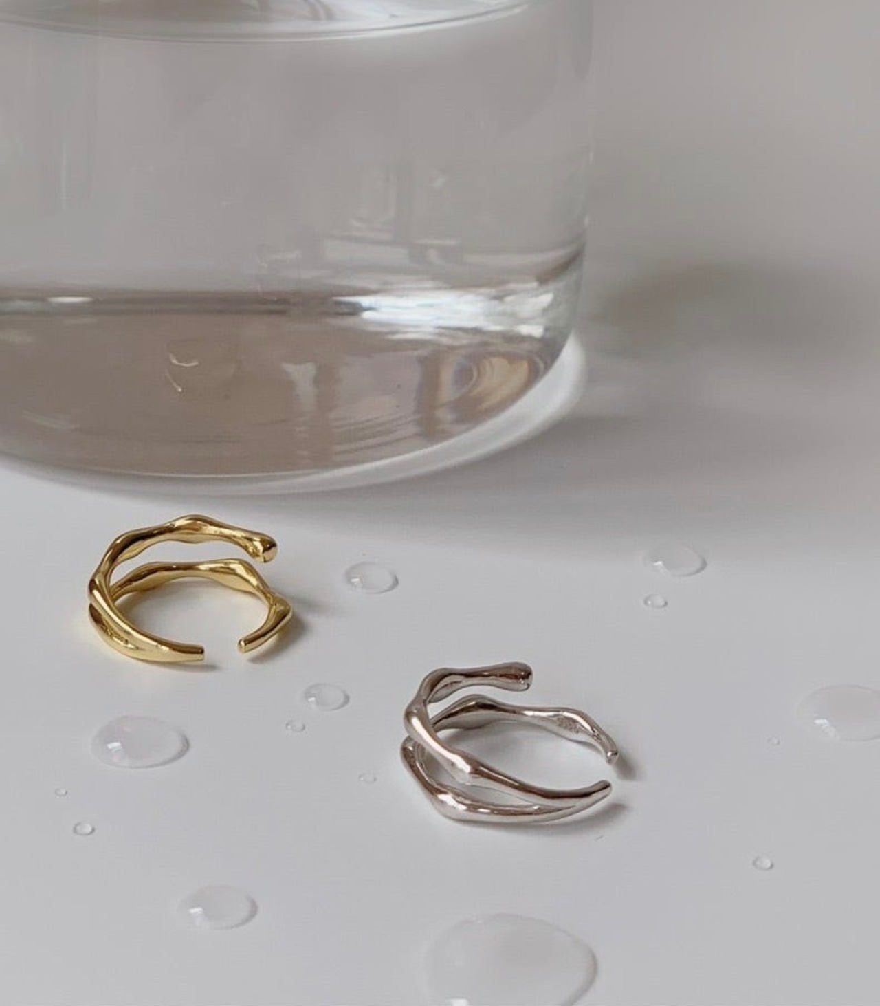 S925 2WAY nuance pinky ring (R55)