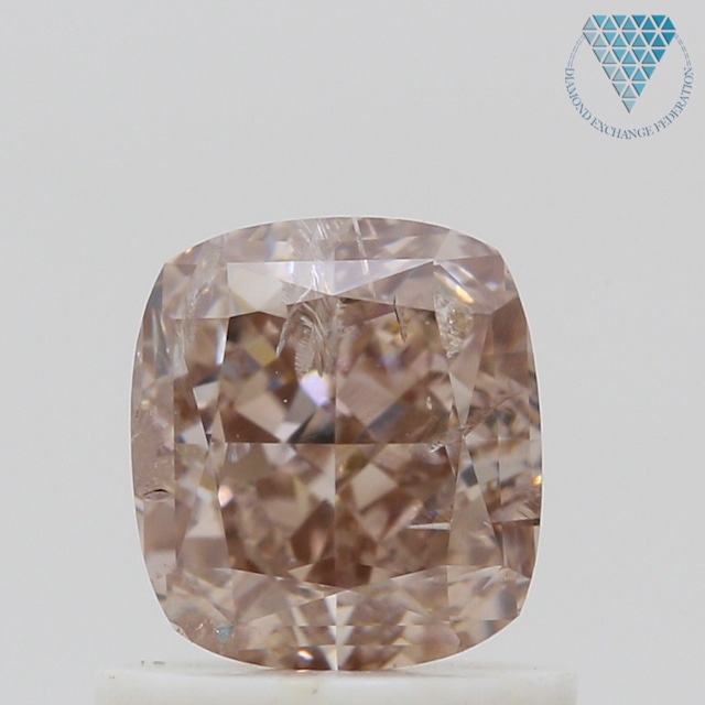 1.01 ct FANCY  PINK-BROWN I2 CUSHION GIA 天然  ダイヤモンド ルース