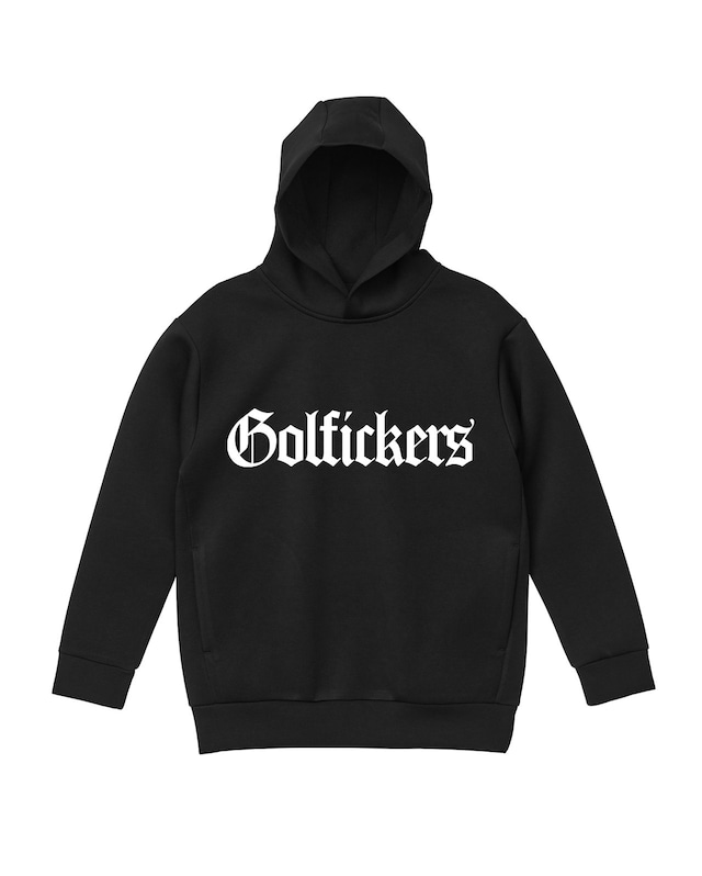 [HOLE 444] Sports Mix Hoodie "GANGSTER" -Black-