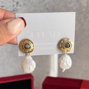 Xmas限定セット 〜煌めくパールピアス&パールネックレス〜