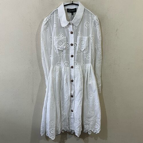 Sretsis スレトシス カットワークワンピース ホワイト 36 代官山k4 ブランド古着brooch
