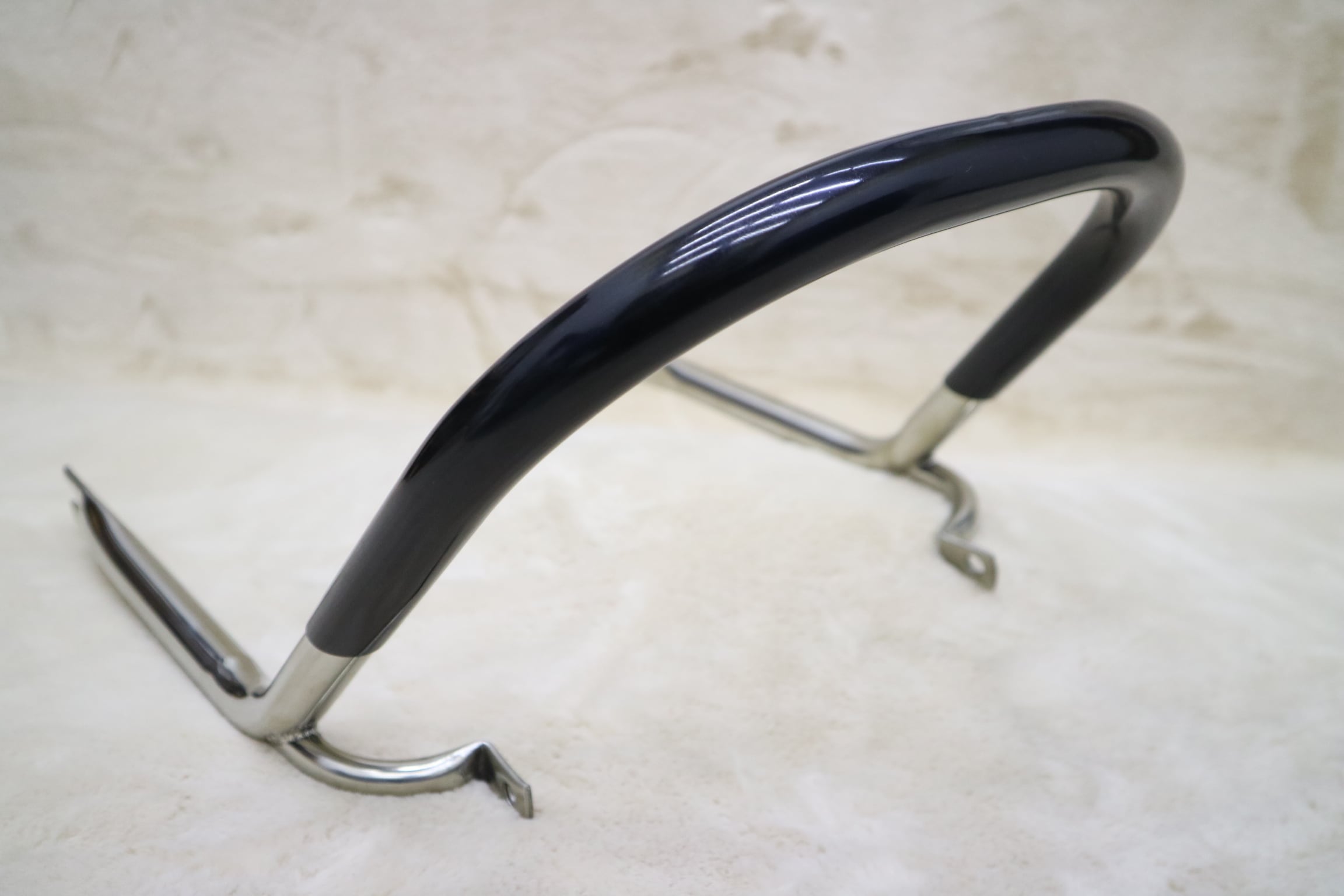 GS400 極太タンデムバー ゴム巻き 黒 ステンレス/ GS400E 【公式通販】