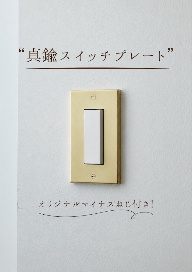 真鍮スイッチプレート