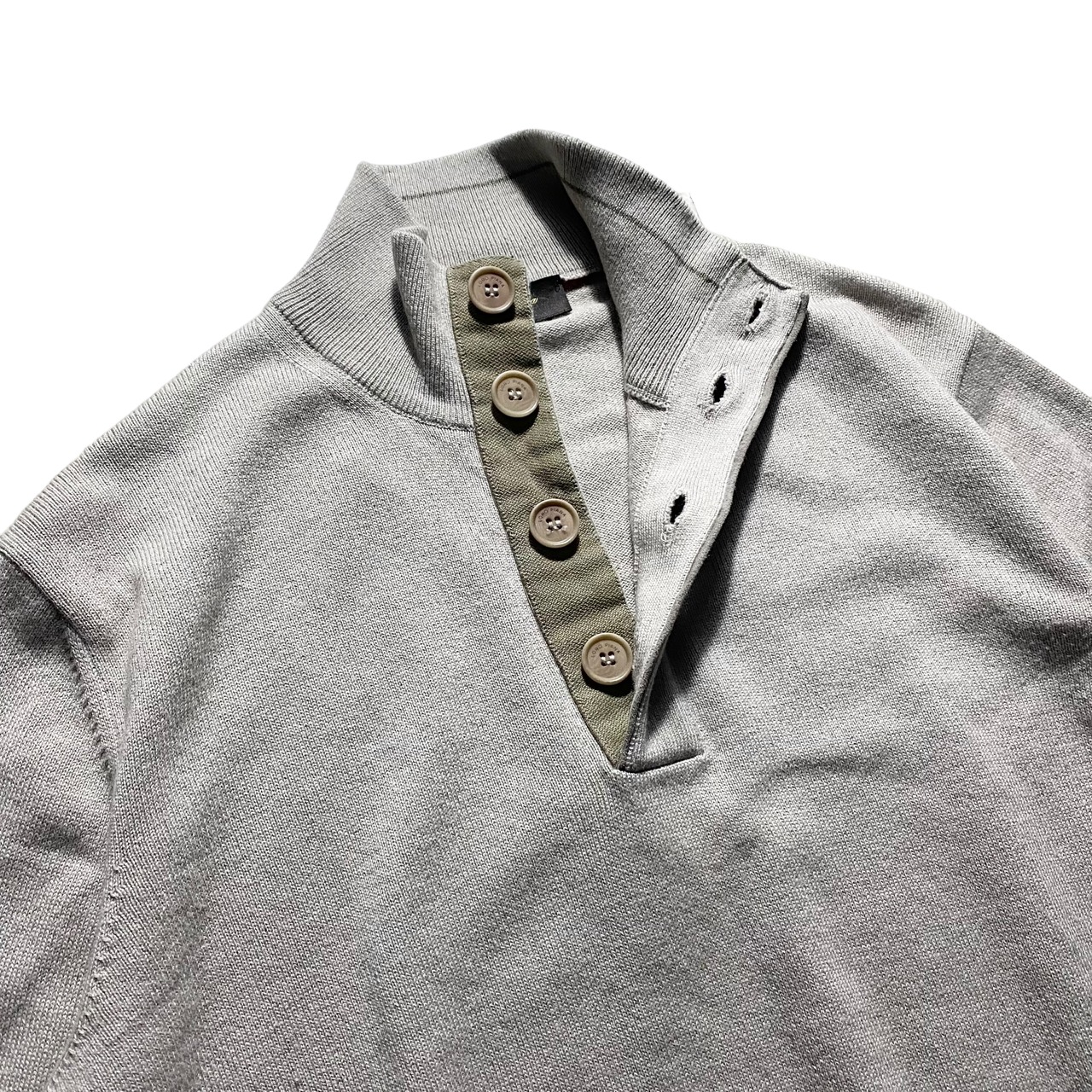 LORO PIANA cashmere silk elbow patch sweater