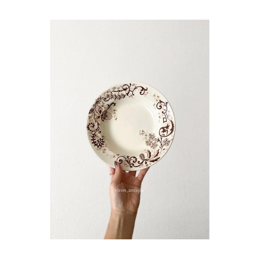 Émile Bourgeois エミール・ブルジョワ / アラベスク文様の深皿プレート