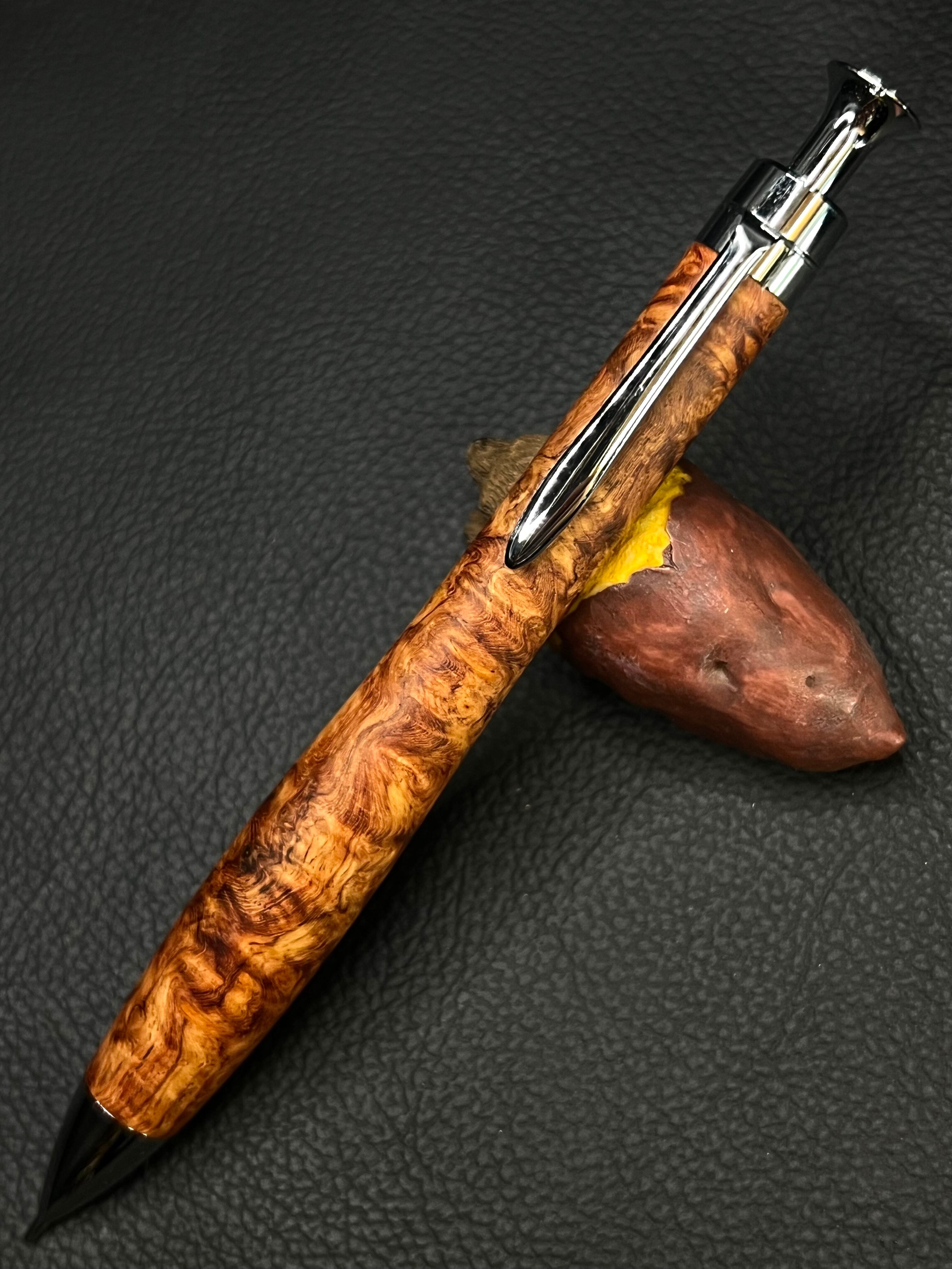 こぶた工房　黒檀瘤　極上杢　ボールペン　検索用　野原工芸　工房楔 2 黒檀瘤 極上杢 | こぶた工房