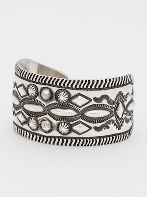 Repousse & Stamped Bangle