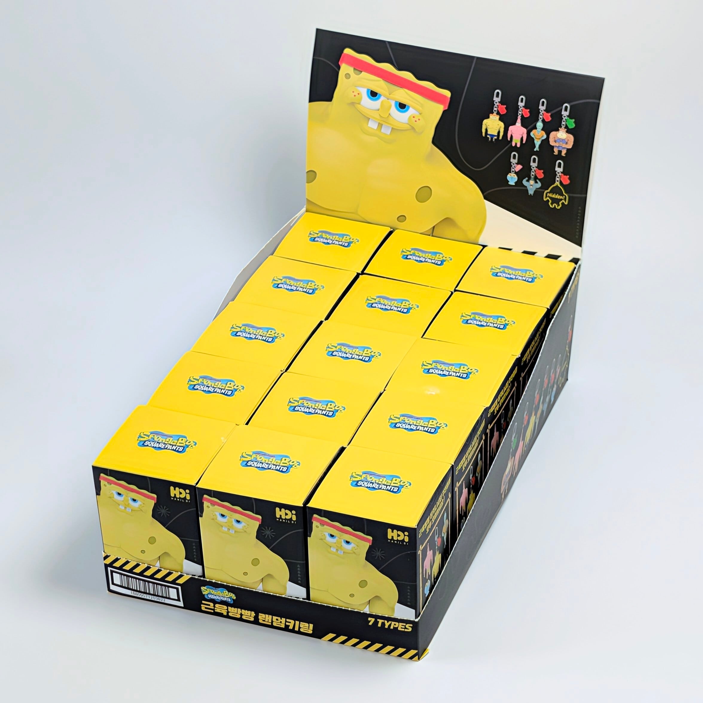 ⚡️KOREA Exclusive⚡️【 SpongeBob SquarePants ( スポンジボブスクエアパンツ ) 】※開封済販売 『 サンディ 』 / 韓国限定‼️筋肉パンパン マッスルランダムキーリング / マスコット〚アメリカン雑貨 アメトイ〛