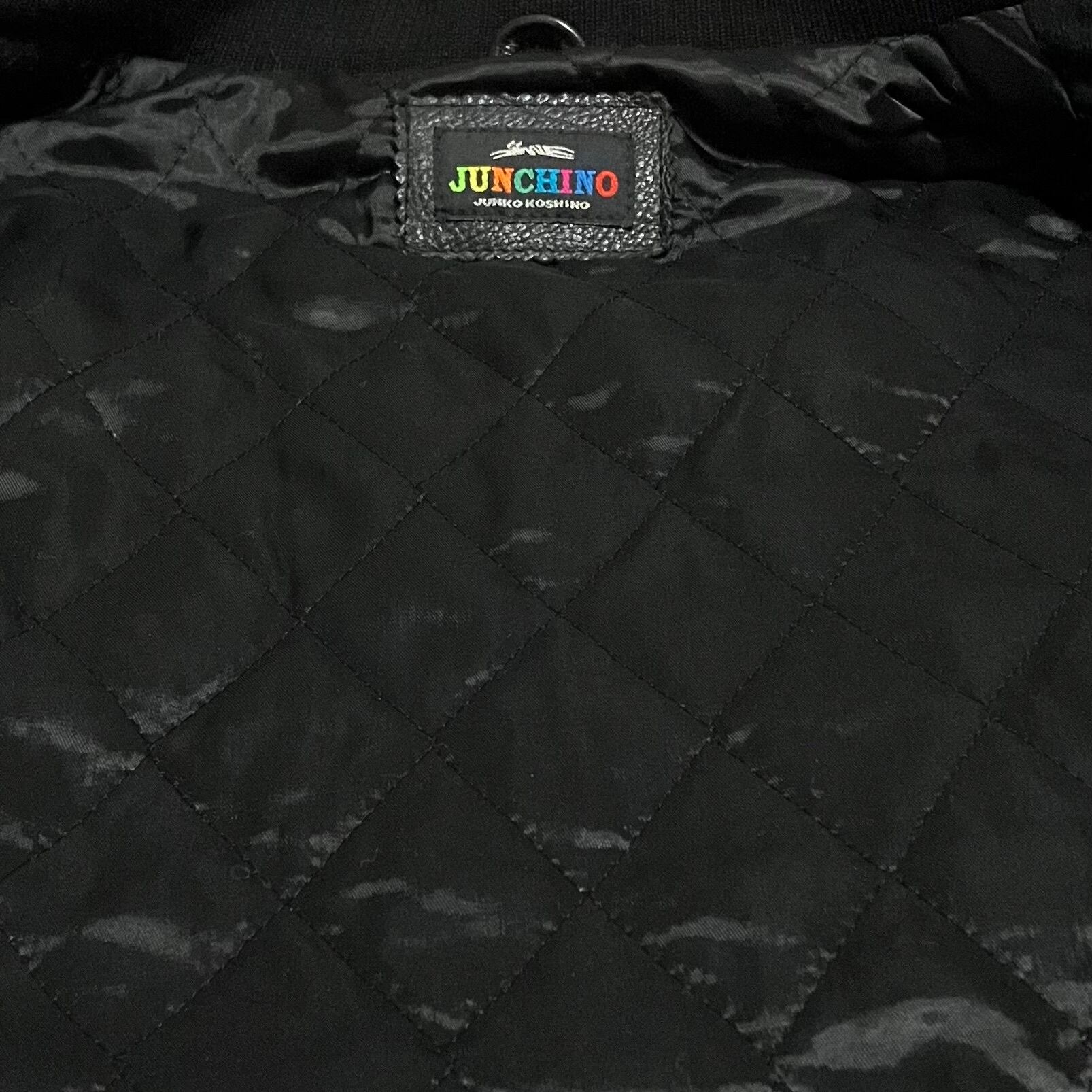 JUNCHINO ジュンキーノ スタジャン 牛皮レザー コシノジュンコ バスケ