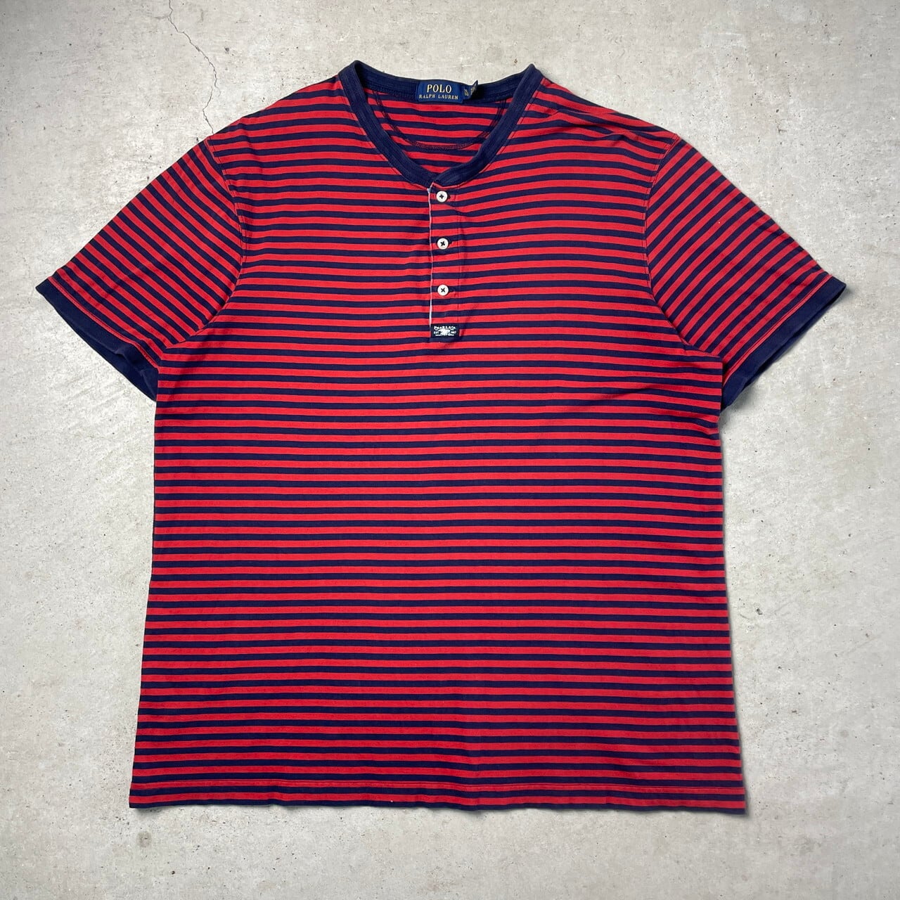 Polo Ralph Lauren ラルフローレン ヘンリーネック ボーダー Tシャツ