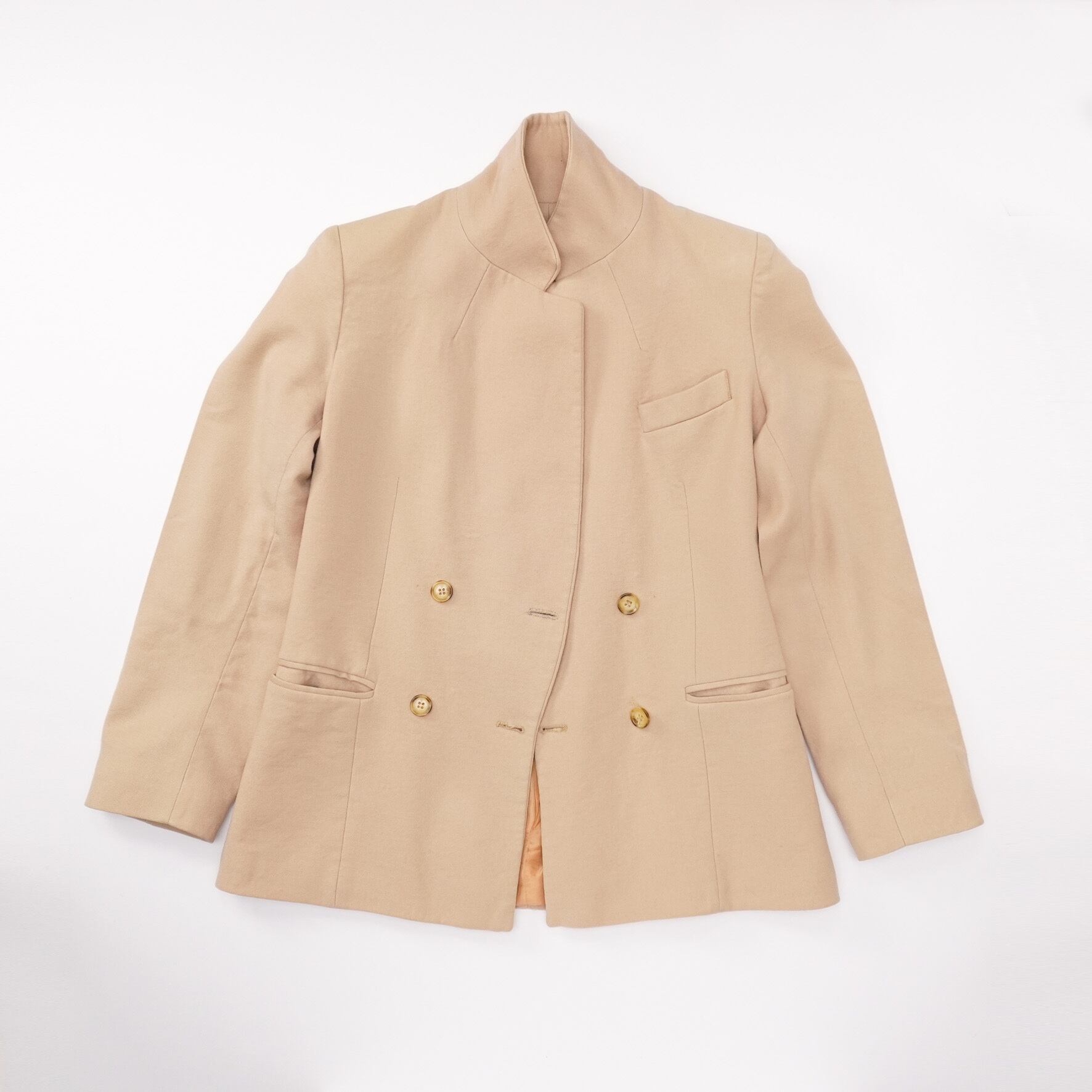 ✴️ジャン・コロナ　90s　希少　ダブルブレストコート　フランス製　Ｓ MADE IN FRANCE】JEAN CLAUDE ダブルブレストジャケット | ANTAN À TOKYO