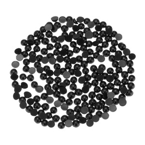 【新着特価】200個入り ボタン 目玉 黒目 人形 アイ 貼り付け ぬいぐるみ目 接着タイプ おもちゃ 動物 手作り 子供 装飾 手芸パーツ DIY 4mm