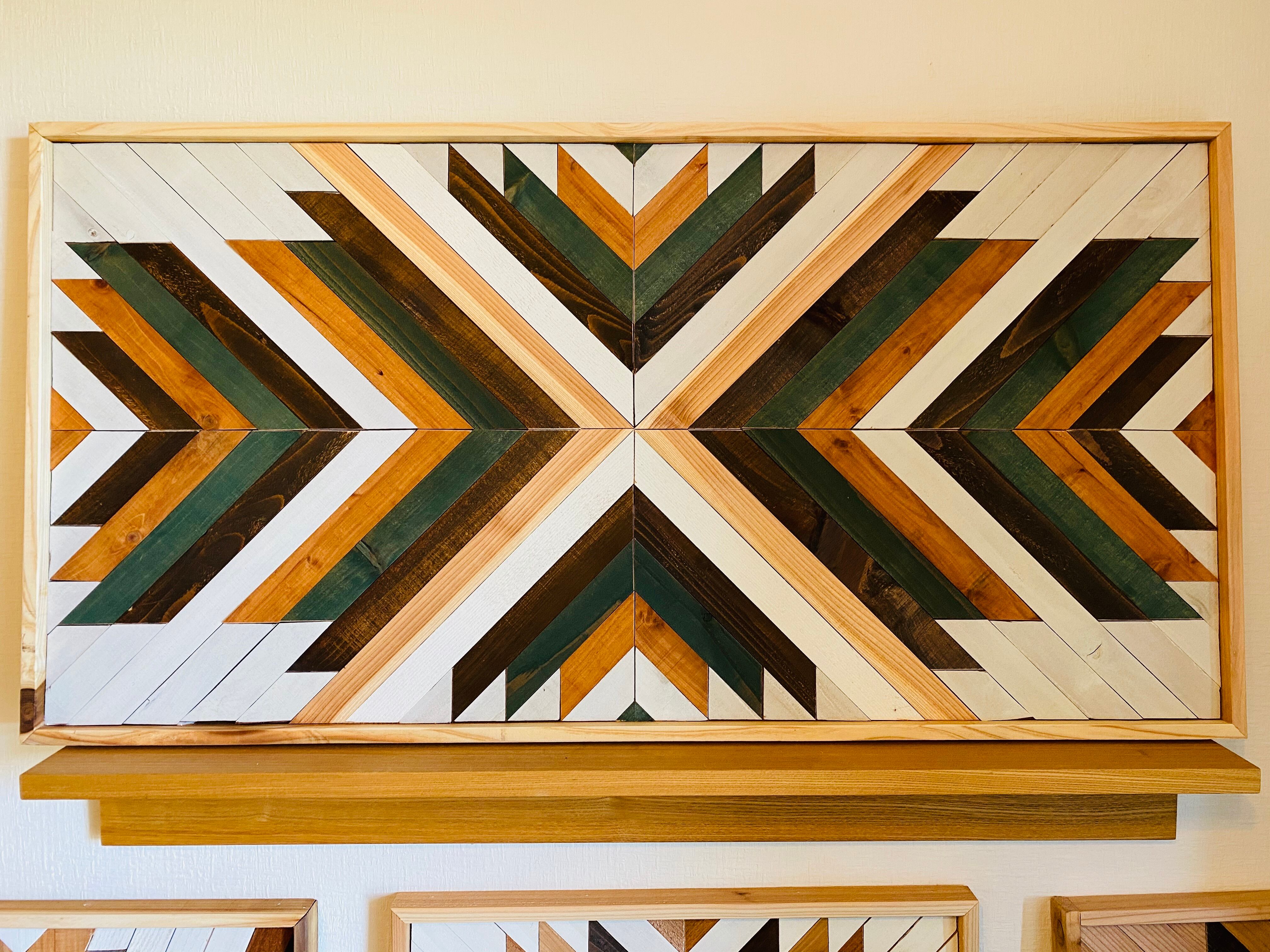 ウッド ウォール タペストリー 90×45 NATIVE “Forest Green” | GENERAL