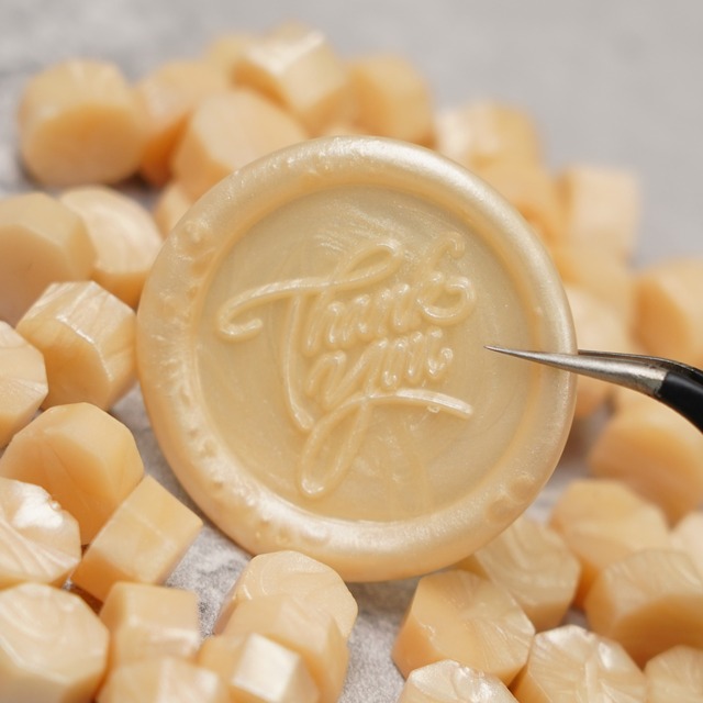 011-20136　Sealing Wax Beads　Mono　Spark　Pale Orange