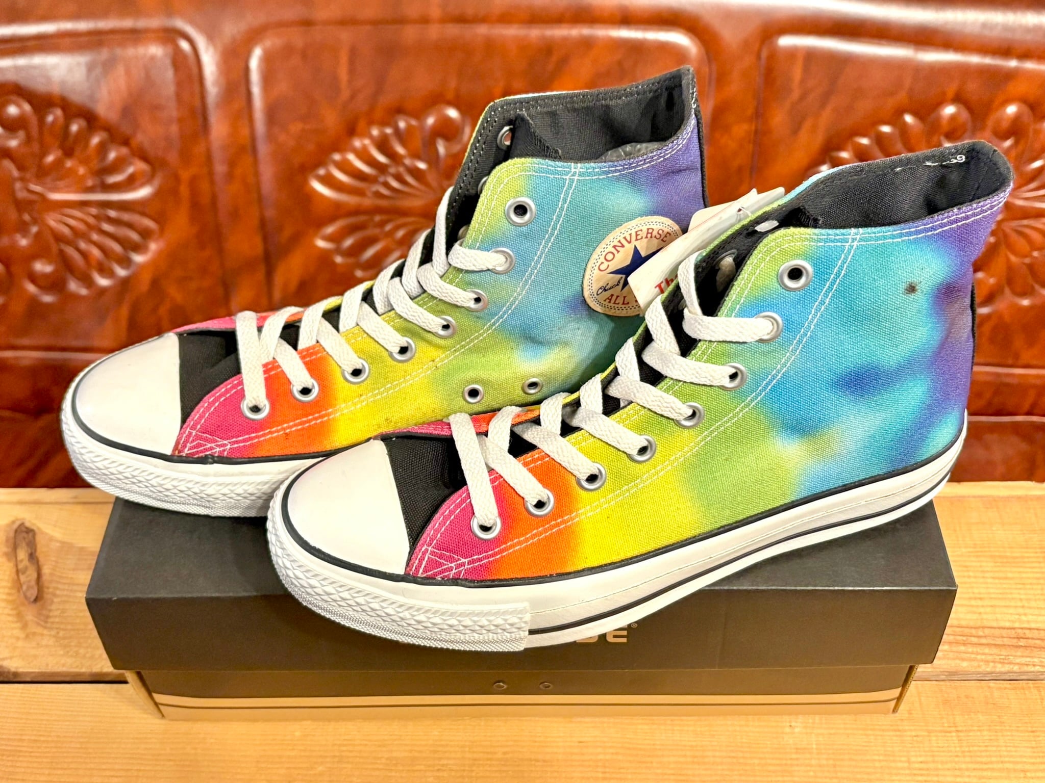 converse(コンバース) ALL STAR TIEDYERAINBOW (オールスター タイダイレインボー)Hi 黒/レインボー 8 26.5cm 262