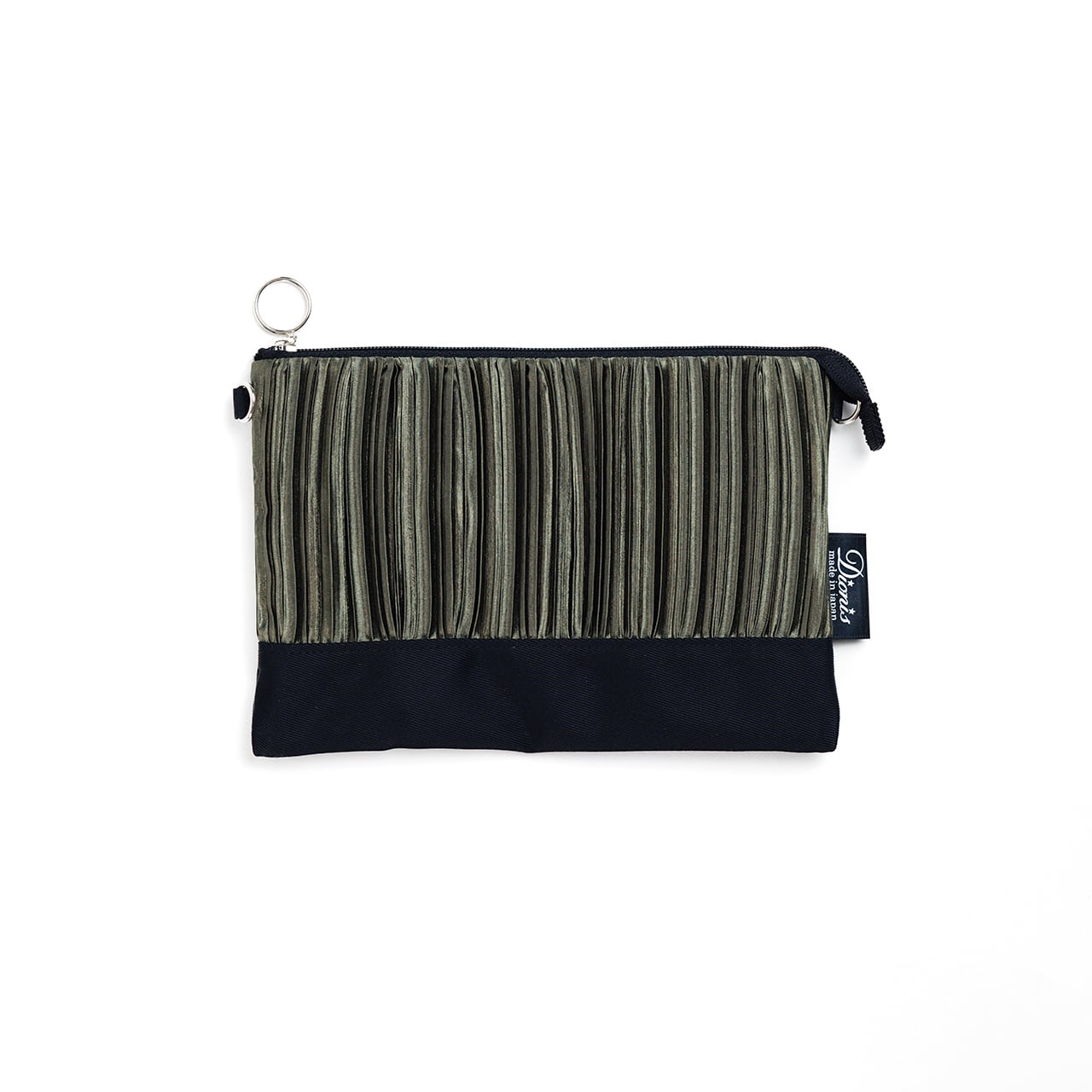 カラフルプリーツ2WAYポーチ(DSP-P912+)#153ダークグリーン