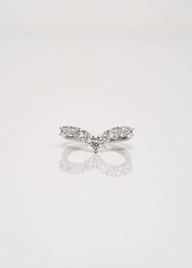 9/26(土)発売【CREA LUXE】 Chevron Crystal Ring