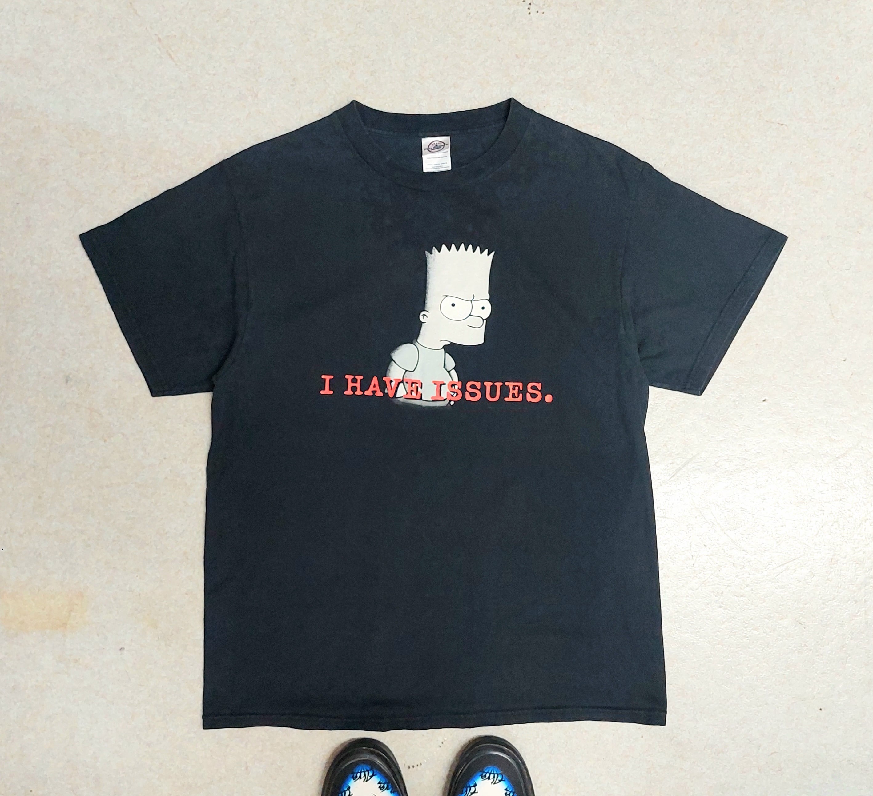 00's The Simpsons I HAVE ISSUES Tシャツ Lサイズ | 古着屋LIBERTY