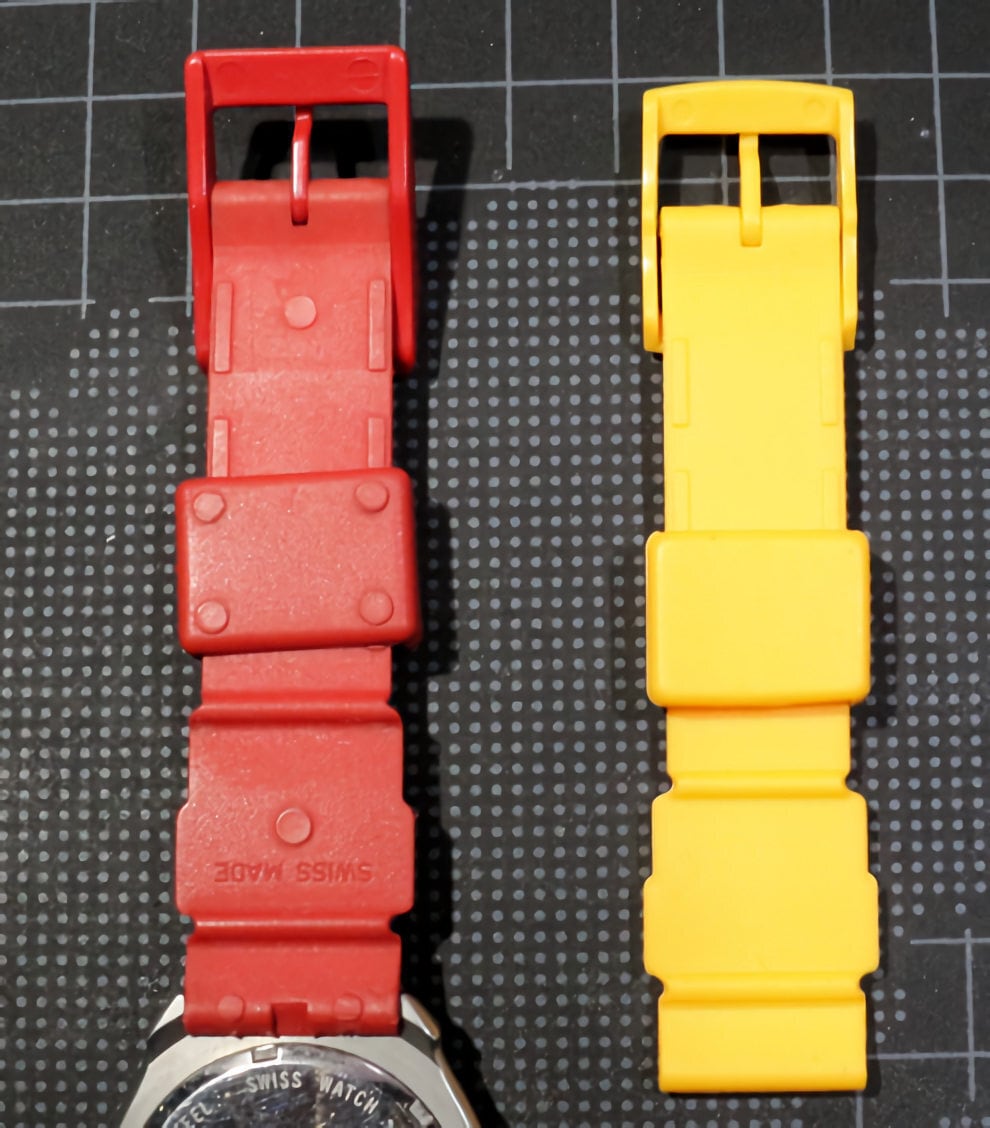 タグホイヤーフォーミュラ-1 純正風 赤 青 緑 黄 オレンジ ラバー