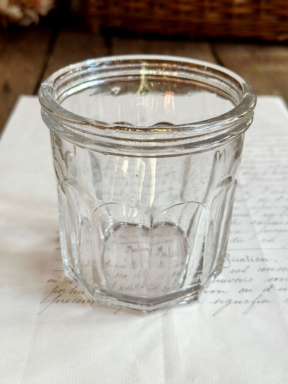 ガラス コンフィチュール ジャムポット | Brocante de La Cocotte