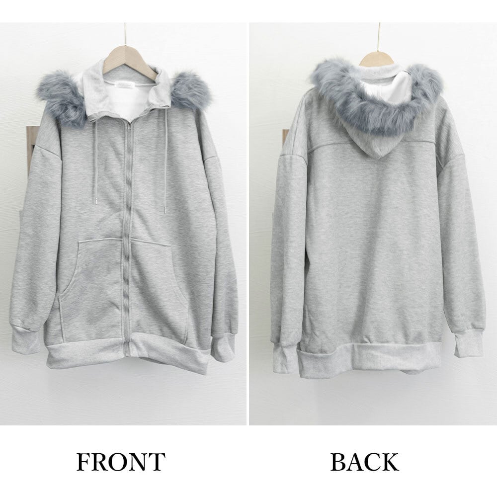 ジップアップ パーカー レディース 韓国 羽織り トップス 秋冬 裏起毛 防寒 保温 おしゃれ ストリート系 カジュアル 大人 かわいい ジップパーカー ゆったり オーバーサイズ 大人可愛い 大人女子
