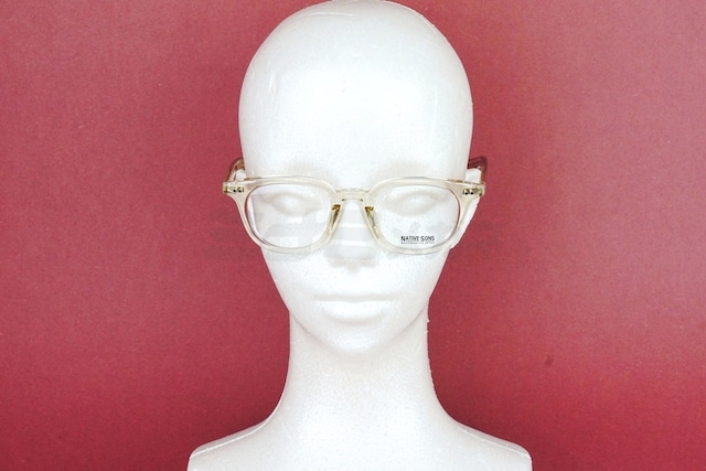 NATIVE SONS クリア メガネ GUERRERO Col.Honey Mauve PL-042U 46サイズ 48サイズ ウェリントン ゲレロ ネイティブサンズ 鯖江 日本製 正規品-5枚目