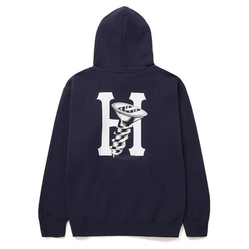 ハフ スウェットパーカー HUF HARDWARE P/O HOODIE NAVY [並行輸入]