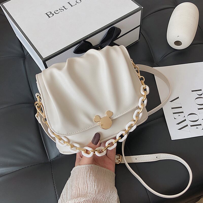 ネットレッドスモールバッグ2020ニューウェーブサマーファッションチェーンショルダーメッセンジャーバッグエインワイルドフォールドバケットバッグ Tiancai_Wing_Bag0496670