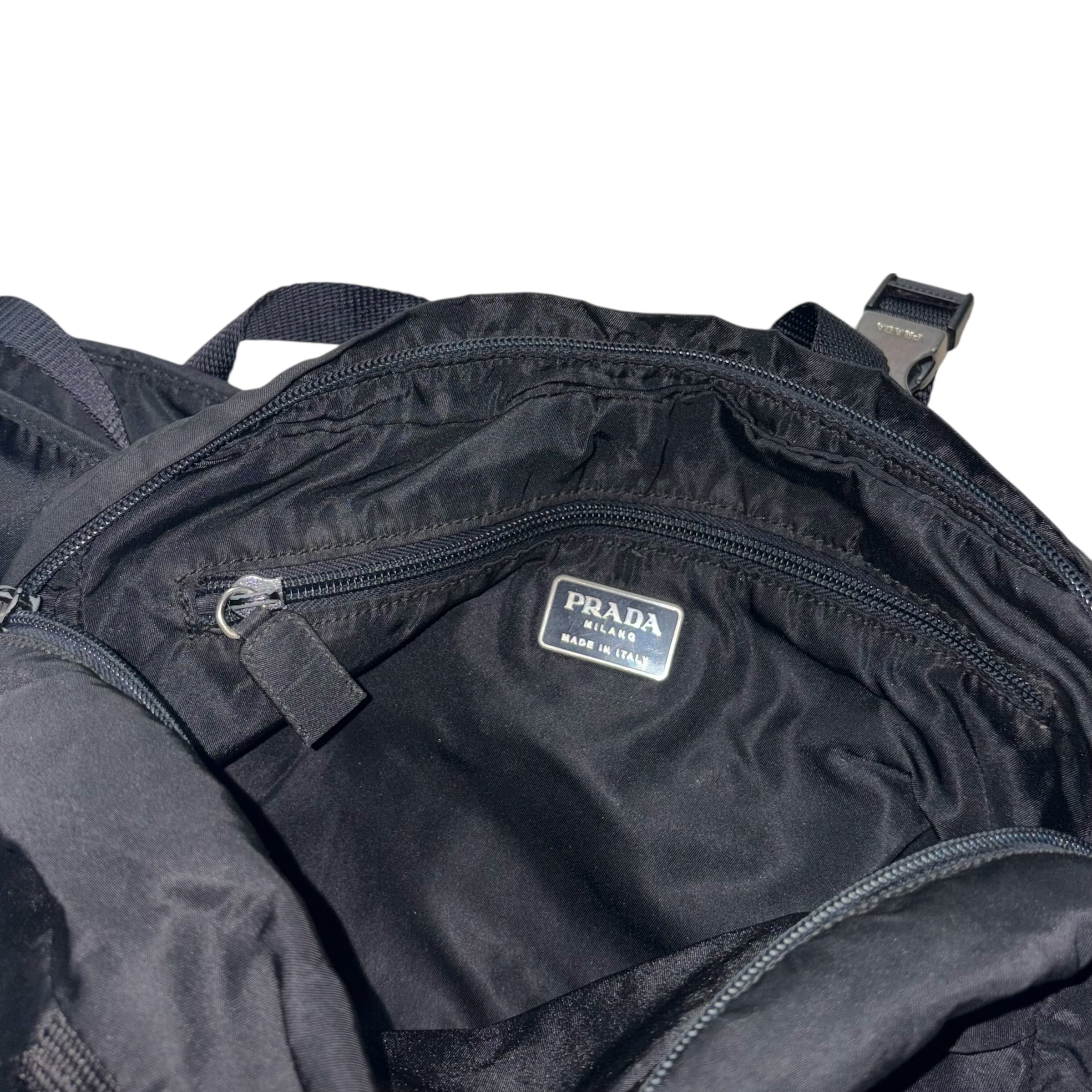 PRADA black nylon 3way bag | NOIR ONLINE