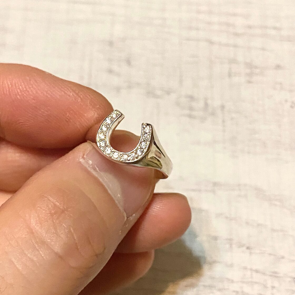 HORSESHOE STONE RING -SILVER925- 馬蹄リング | PAY ID
