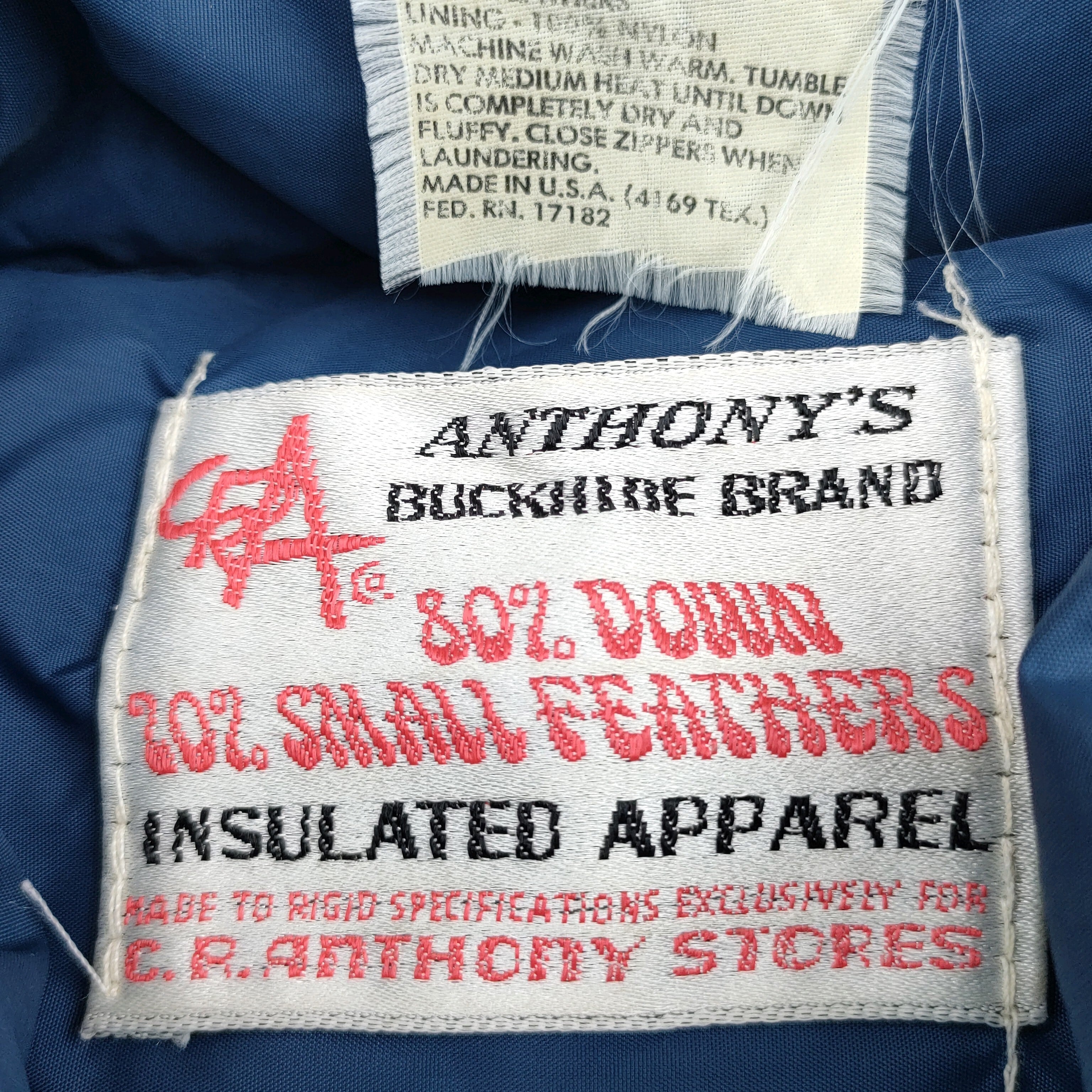 ○【60s/70s/USA製】C.R.Anthony Co. BuckHide/ウォールズWalls