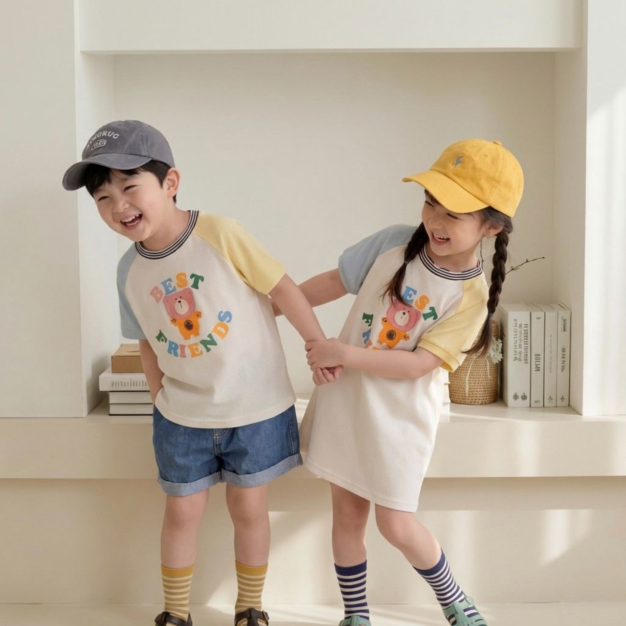 [Orangemom] Bear Patch Shirt / [오렌지맘] 곰패치티셔츠