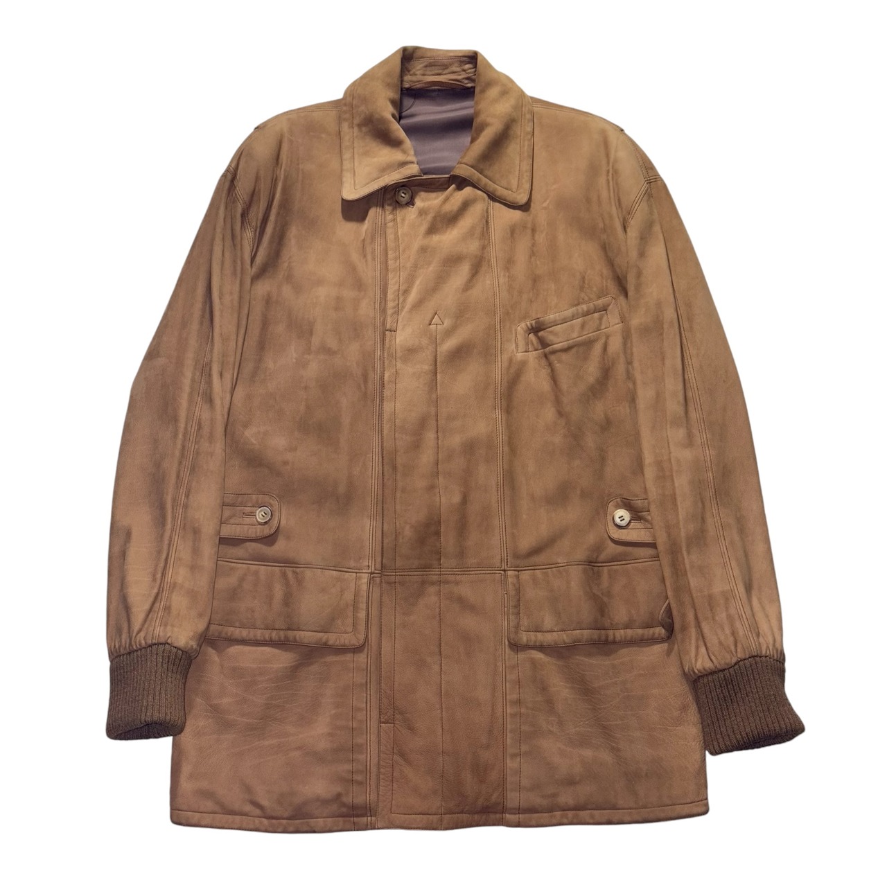 vintage LOEWE nubuck leather half coat