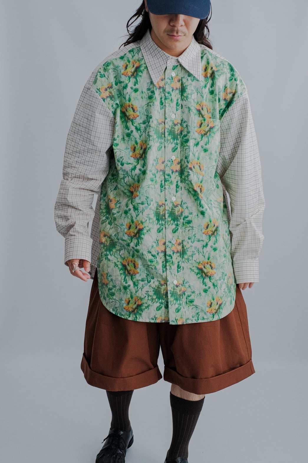 【☺︎ 】Meryll Rogge メリルロッゲ　シャツ Meryll Rogge】COMBO CLASSIC SHIRT W/ FORMAL COLLAR | puzzle