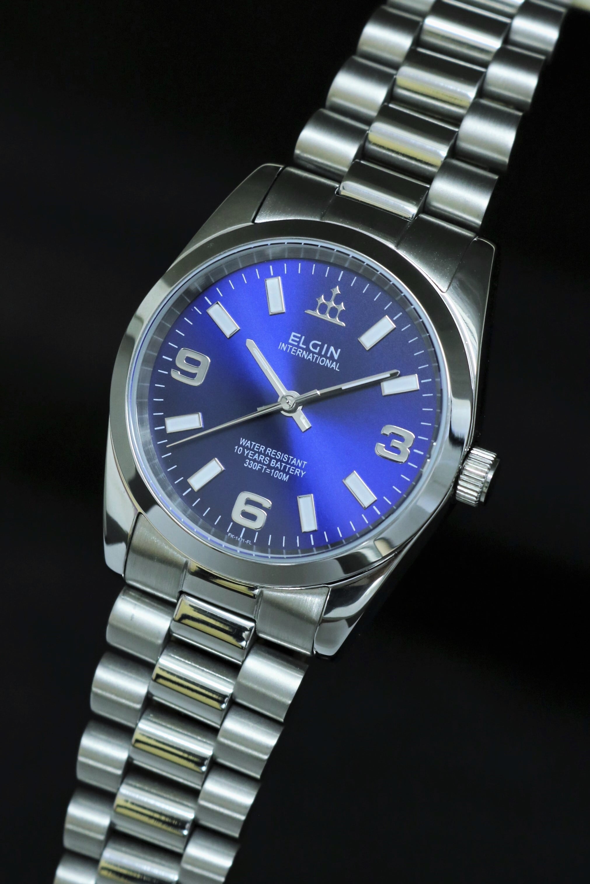 しば様ヘELGIN AUTOMATIC 黒/青ベゼル しば様ヘELGIN AUTOMATIC 黒/