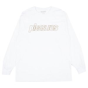 【PLEASURES/プレジャーズ】FLIGHT LONG SLEEVE 長袖Tシャツ / WHITE