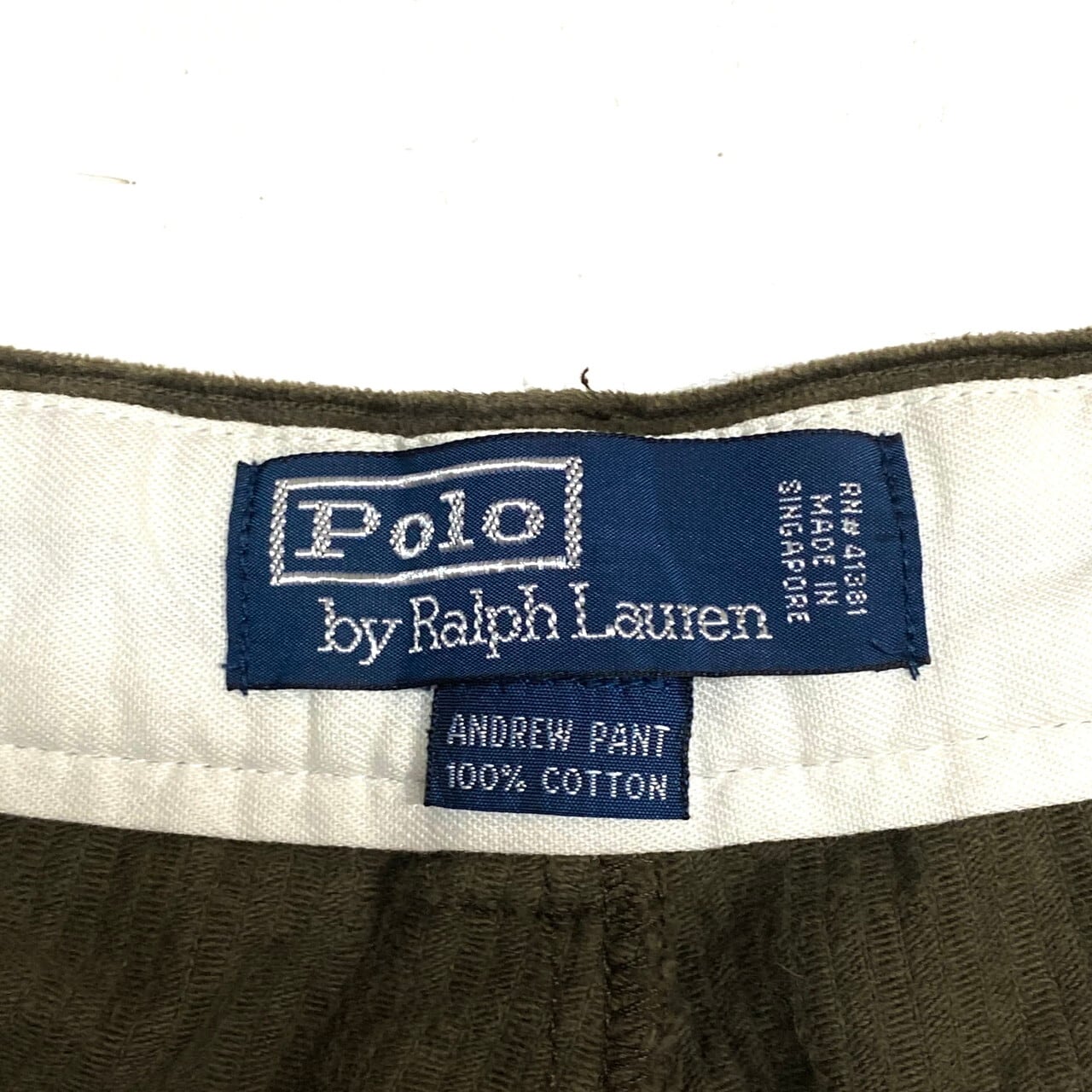 POLO BY RALPH LAUREN ラルフローレン 太畝 ツータック コーデュロイ
