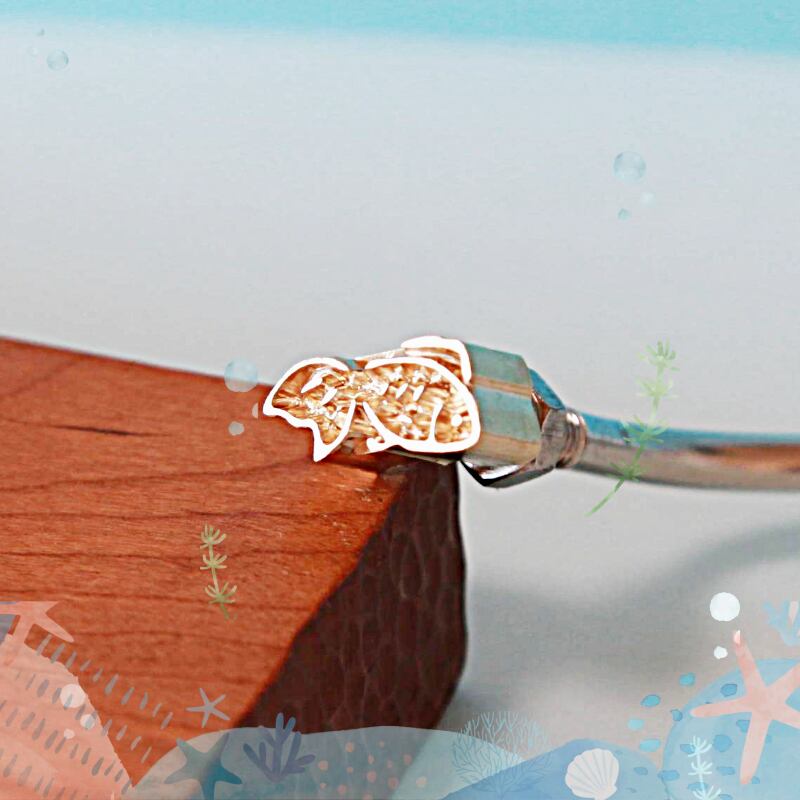 KUNNKENN 焼印 焼きごて 金魚 | No. 24-N |真鍮 |18x9mm| お菓子
