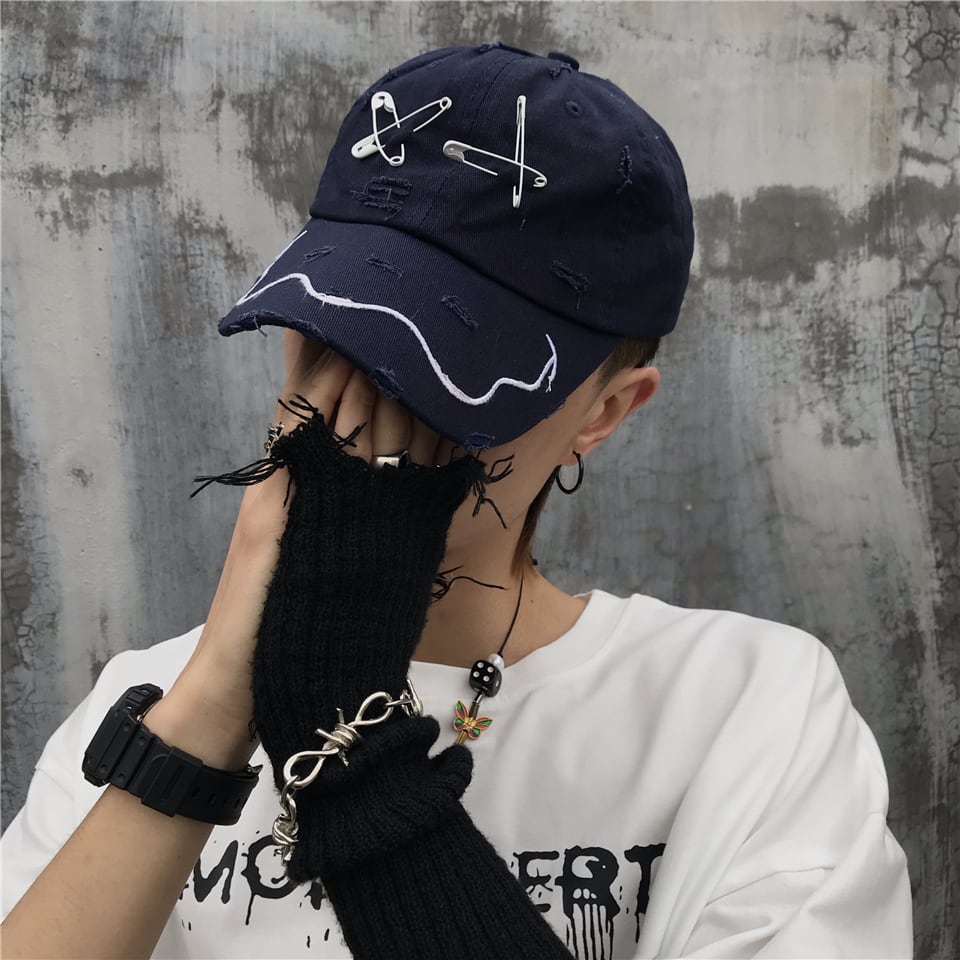 送料無料】KOREA スタンダード刺繍キャップ レディース レトロ 帽子