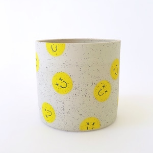 MINX FACTORY "SMILEY" PLANTER (15cm×14cm)