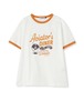 Donut Print Ringer T-shirts　Orange
