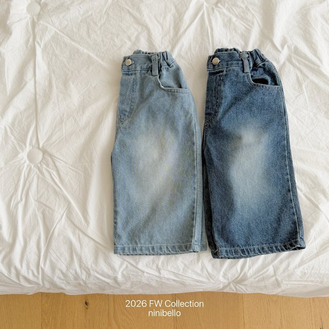 韓国子供服 / ninibello / 808 Denim Pants  / デニムパンツ *XS~XXL*