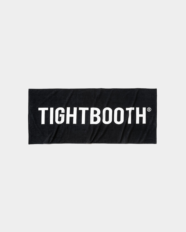 TIGHTBOOTH / LOGO BEACH TOWEL / BLACK