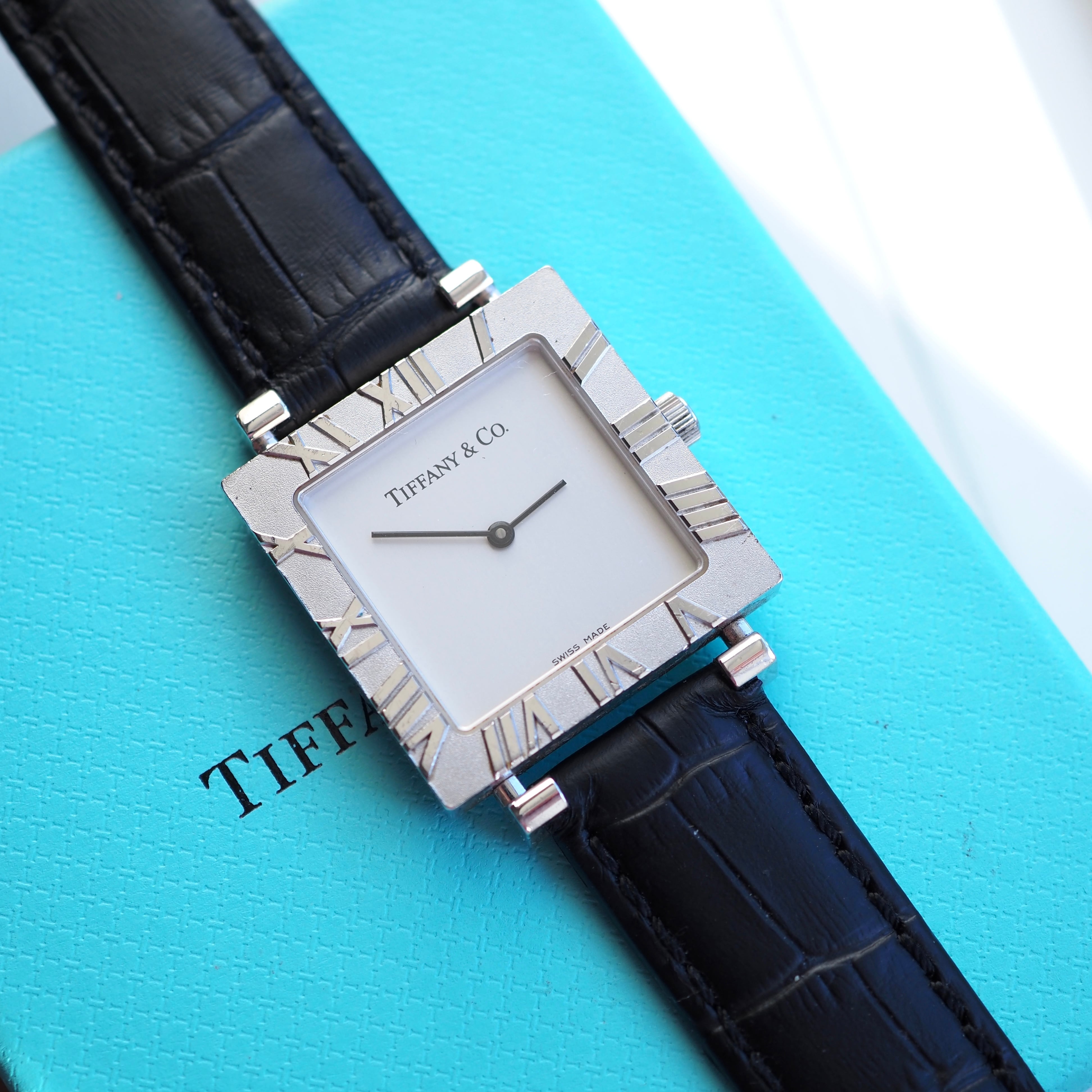 Tiffany&Co. ティファニー アトラススクエア 銀無垢 ユニセックス