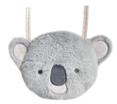 G2613G:Kimmy Koala Fluffy Bag-GREY